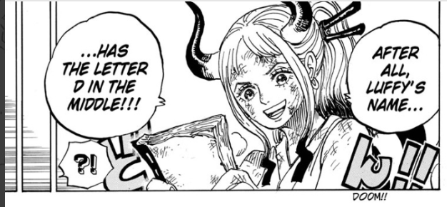 Of course, this theory really hinges on Oden being a member of the Will of D, but based on what Oda has laid out, I think it's more than likely. Why is the reveal next chapter? Recent dialogue has addressed it a bunch, even Yamato himself addresses it in chapter 999.