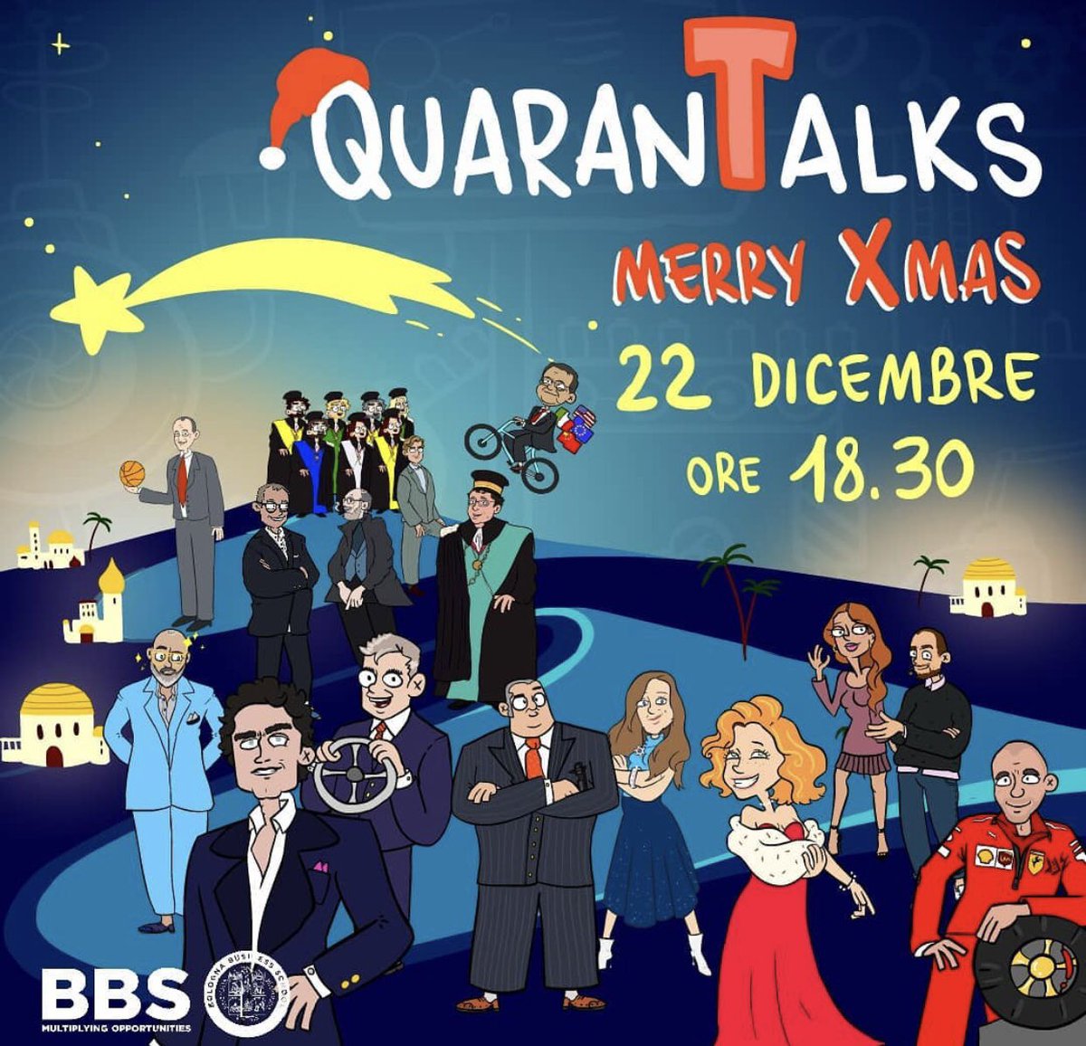 barbaracarfagna's tweet photo. 22 dicembre 18.30 presenterò la serata degli auguri e il punto dell’anno di @BolognaBSchool con @maxbergami Romano Prodi  @sbonaccini   @AlecJRoss  Pierluigi Celli @a_pontremoli con Giovanni Floris il Rettore Francesco Ubertini e tanti altri che hanno partecipato ai #Quarantalks https://t.co/YNnsMDbMk0