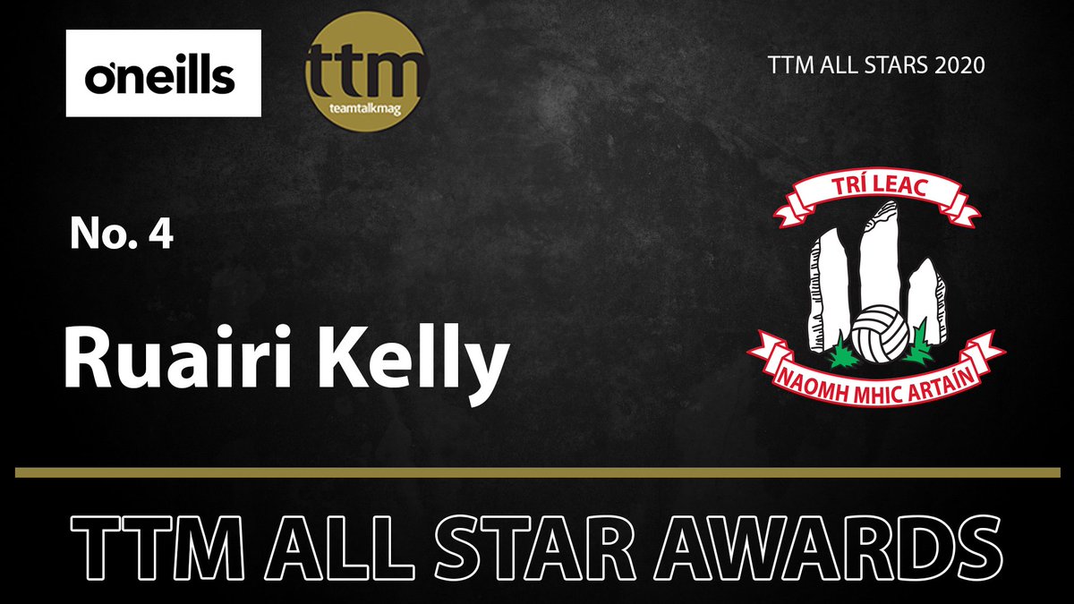 TTM <a href="/ONeills1918/">O'Neills</a> All Stars

No. 4
Ruairi Kelly <a href="/TrillickGAC/">Trillick GAC</a>

facebook.com/teamtalkmag.ty…

#TTMAllStars2020