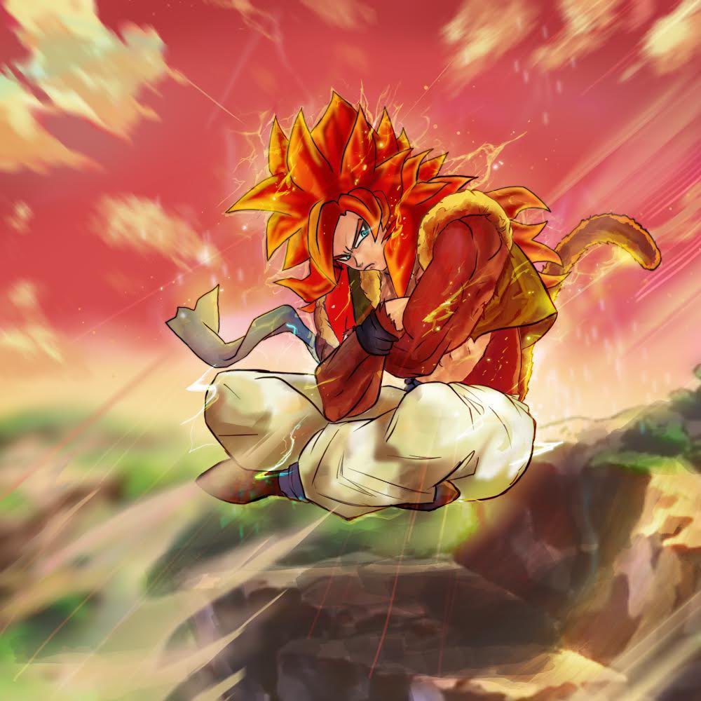 Awantonart's tweet image. 9/10 -  SS4 Gogeta this dude was and still is such a badass design. Love that crimson hair. Can’t wait to see how insane he’ll be in #DragonBallFighterZ. #gogeta #babyvegeta