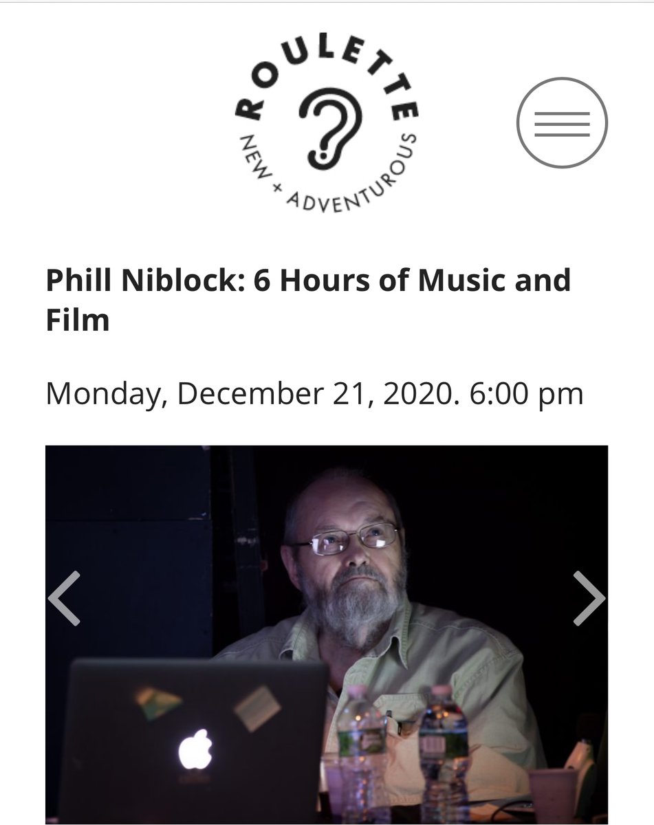 djgalbraith's tweet image. Phill Niblock Winter Solstice concert starting soon #phillniblock #concert 

vimeo.com/479998676