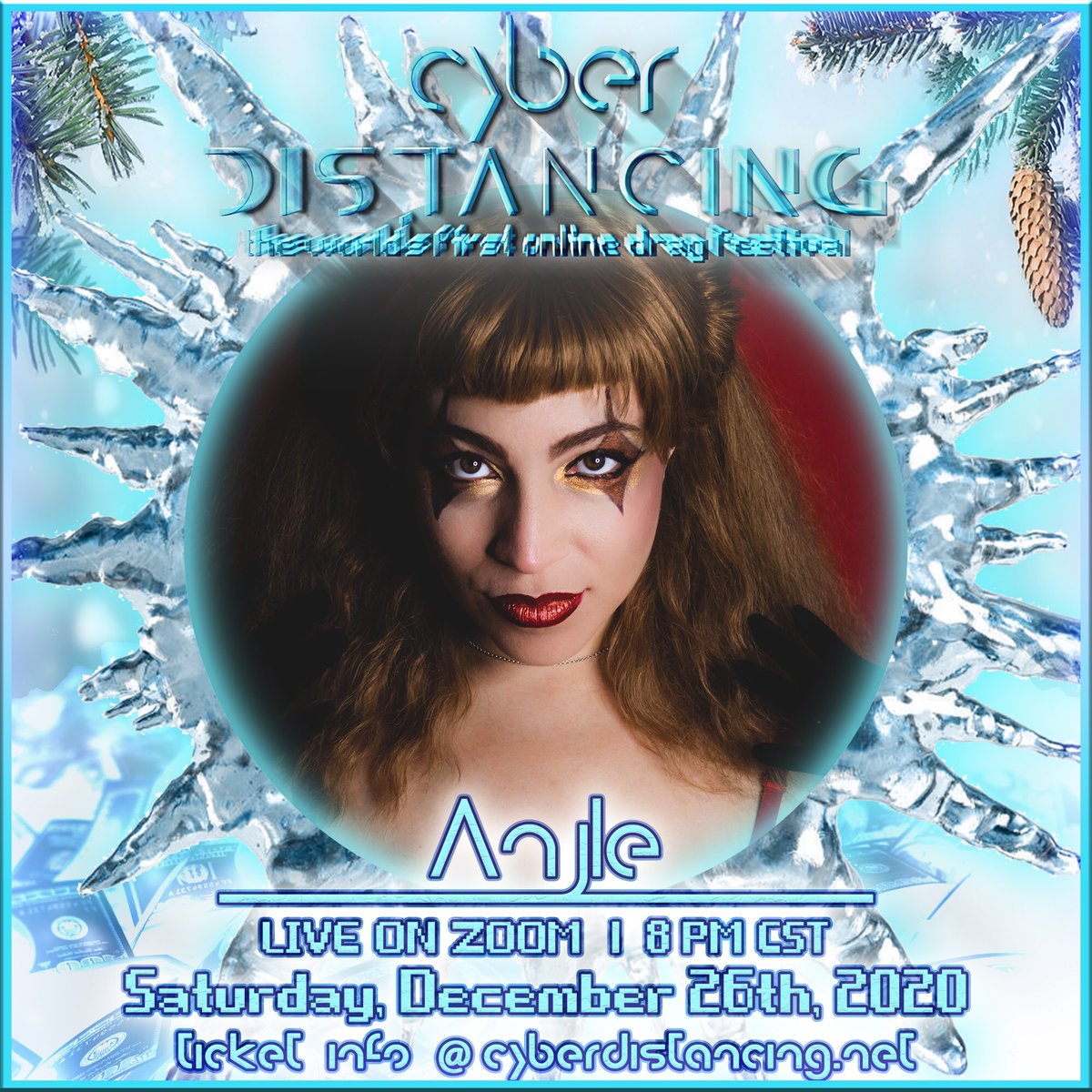cyberdistancing's tweet photo. ❄️Do you like drag? How about burlesque? We’ve got all the cool kids for our final show of 2020. Tickets on sale now!❄️ https://t.co/XiAxxDp4DS
