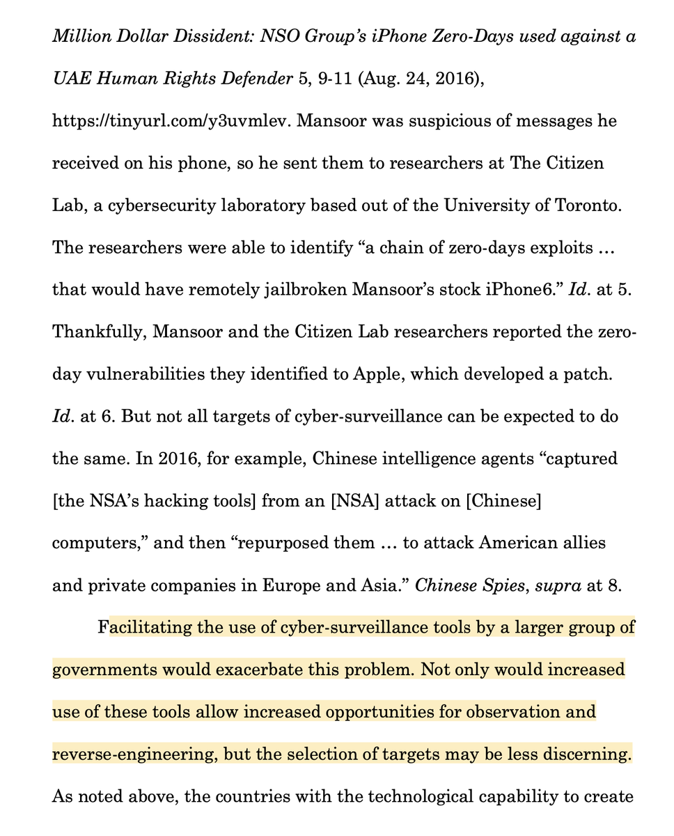 8. Argument B: Spyware devs & customers don't always have have good security. Tools can and do get stolen. Or reverse engineered. Some Govs may narrowly prioritize their interests above cybersecurity ecosystem and act and in ways that harm whole internet.