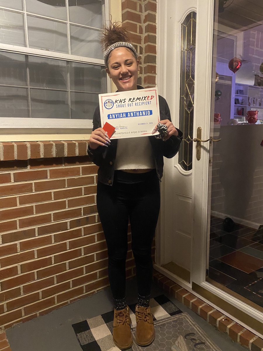 KHS_ReMixEd's tweet photo. Super excited to celebrate Anyiah for this month’s KHS ReMixEd Shout Out! She has been doing a great job communicating and taking ownership of her own success! #chiefKHSpride https://t.co/NZ4CTrQ9ET
