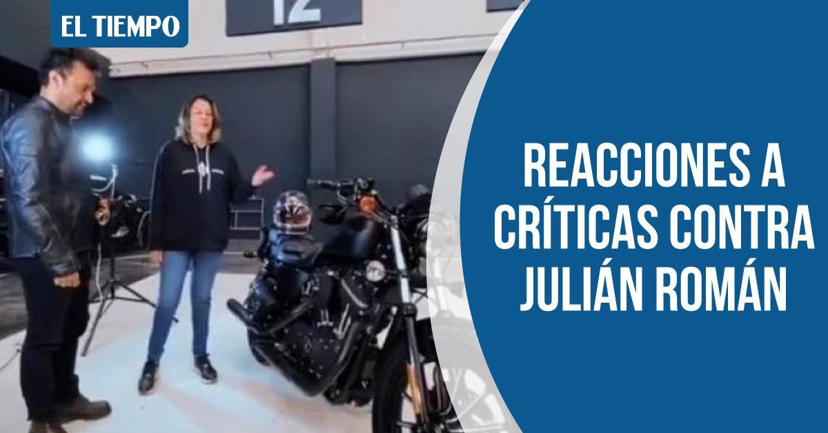 ELTIEMPO's tweet photo. Julián Román recibió una lluvia de críticas por parte de algunos usuarios por comprarse una moto Harley. La senadora María Fernanda Cabal reaccionó y el actor respondió. Acá le contamos lo que pasó ► https://t.co/s11DUxDWWg https://t.co/EPxXaRZk6J