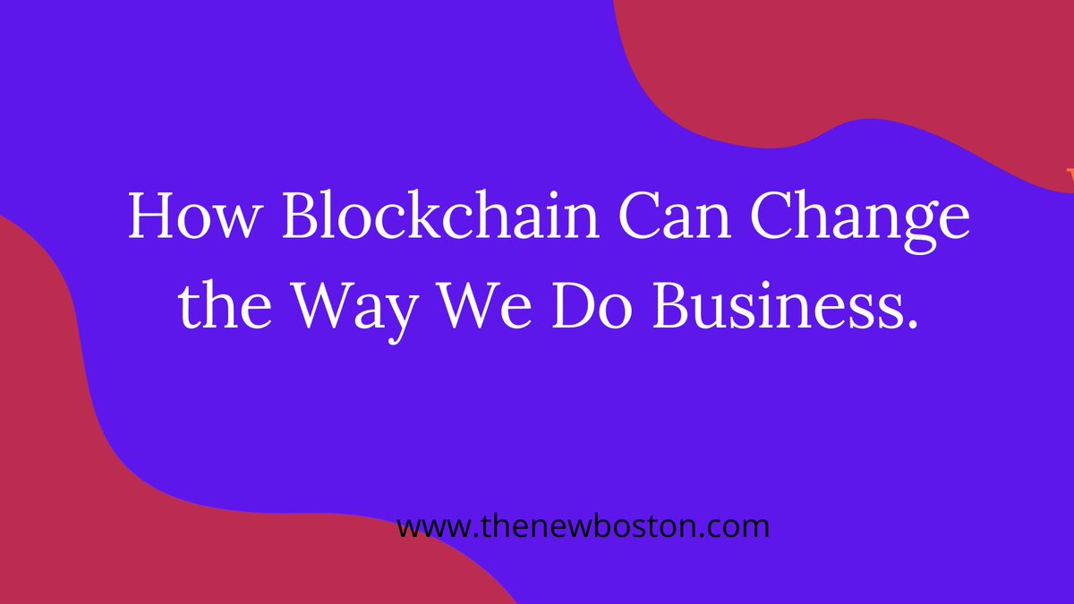 Thenewboston2's tweet image. How Blockchain Can Change the Way We Do Business.#blockchainserver #cryptocurrencynews #bitcoinusa #bitcoinmillionaires #bitcoin #bitcoinworld #bitcoinminning #bitcoinminers #blockchain #blockchaintechnology #DigitalCurrency