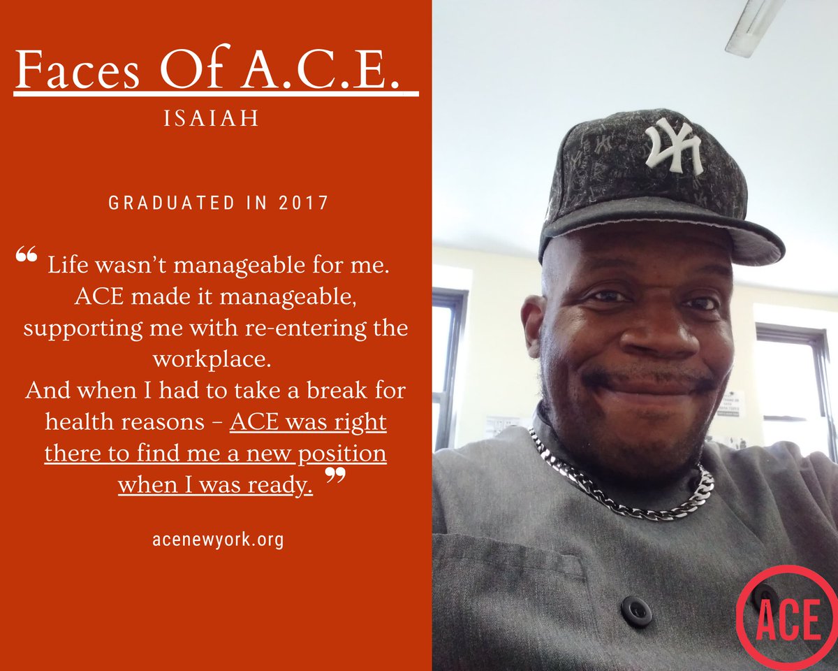 aceprogramsny's tweet photo. Isaiah has overcome so much to reach his goals, and we want to shout him out as a part of our #FacesOfACE series. Keep striving for greatness! Congratulations on your progress and achievements!
#ACE #NYC https://t.co/R6Yp15G6YJ