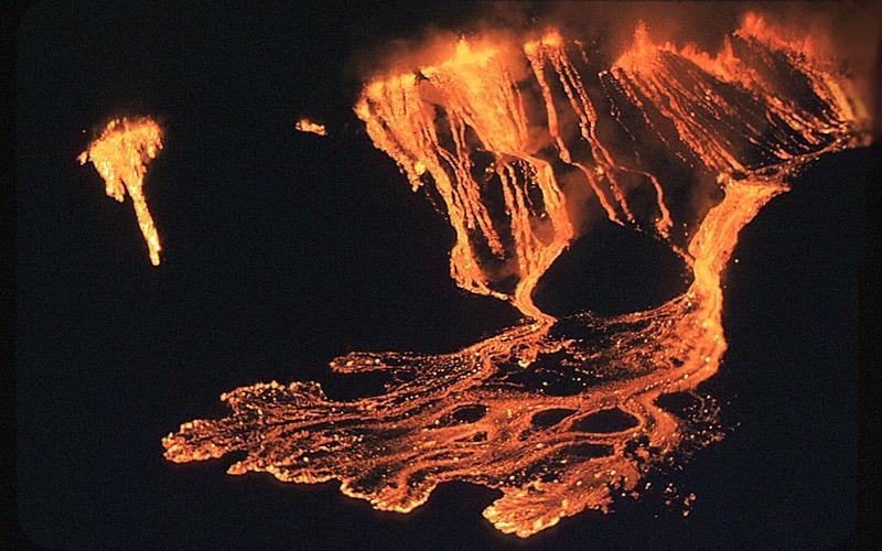 Bonus! The 1959 eruption of Kīlauea Iki Crater next to the summit produced lava fountains over 1,000 feet high. I'll leave you to pick your jaw up off the floor now. 