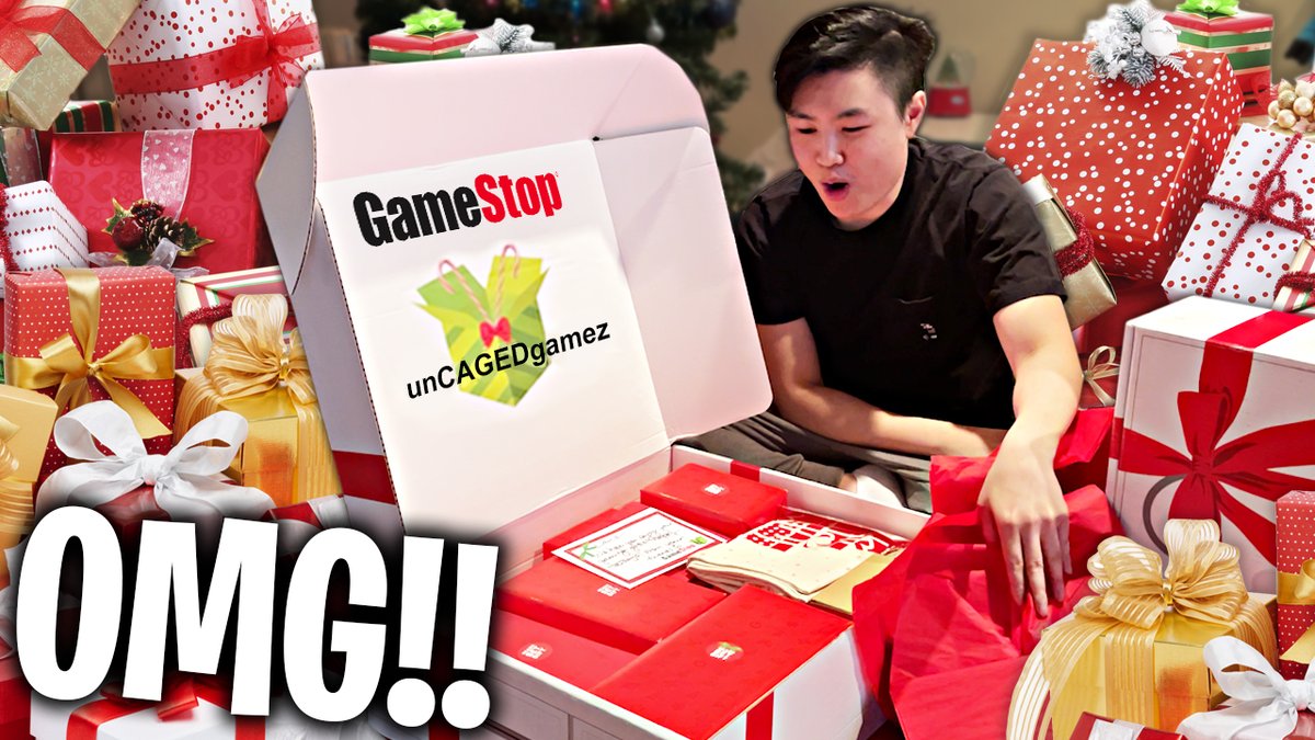 unCAGEDgamez's tweet photo. #GameStop SURPRISED Me With TONS of Christmas GIFTS!! (Unboxing + Giveaway) @GameStop #GameStopGiftHub #ad 

👉https://t.co/t9q1Up0hIT https://t.co/GGYAr3KvdK