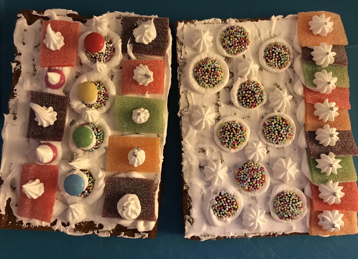 playbe's tweet photo. #gingerbreadhouse assembly line news: progress! icing & decorations have been applied, roof & wall parts are ready for tomorrow. icing also helped bridge our path to #metacandy inventions. icing is, well: hot. https://t.co/Z4BL4N5InX