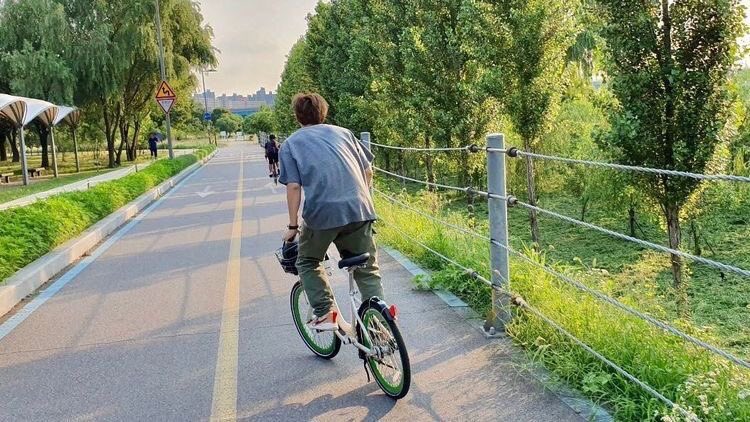 And when the weather is really nice he can sometimes convince you to ride the bike with him