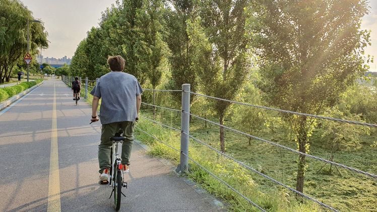 And when the weather is really nice he can sometimes convince you to ride the bike with him