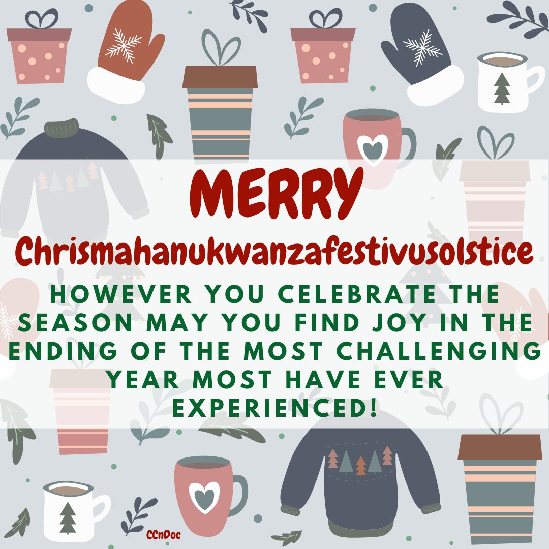 IODC4C's tweet photo. MERRY #Chrismahanukwanzafestivusolstice (emphasis on the MERRY)... However You Celebrate The Season, may you find joy in the ending of the most challenging year most have ever experienced! Blessings &amp; Be Well! 
#CCnDoc #holiday2020 #over50influencers #unapologeticallyeclectic https://t.co/Hl5XzfVCwk