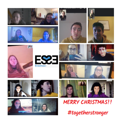 ESSErasmusplus's tweet photo. HAPPY CHRISTMAS from #ESSErasmusplus students!!!
#Celrà #Aalst and #Rho #togetherstronger https://t.co/wzONgROMFi