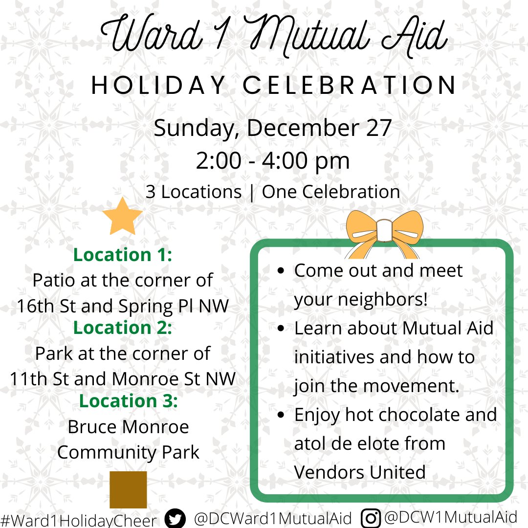 DC Ward One Mutual Aid tweet media