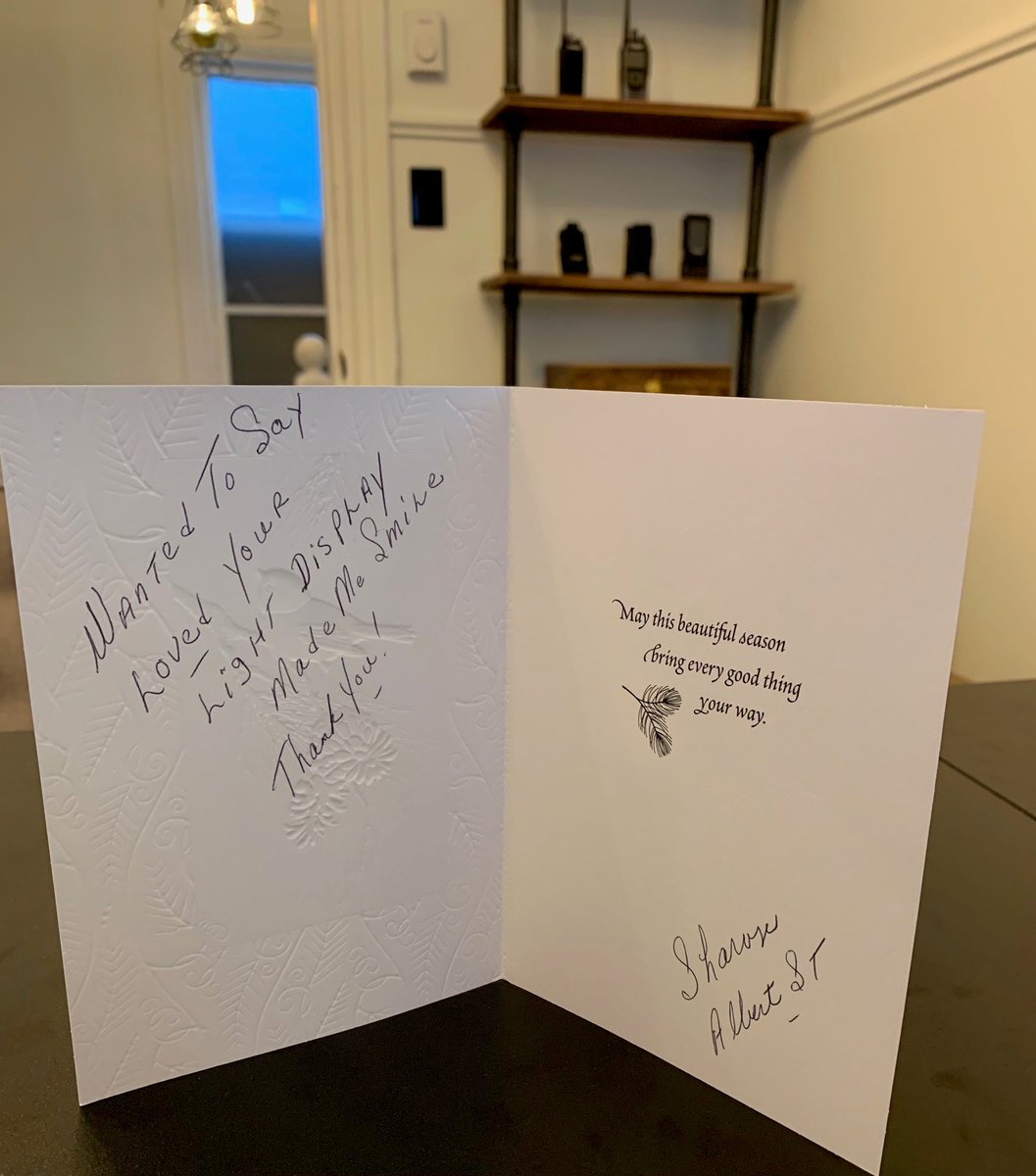 Turple_inc's tweet photo. Seasons Greetings Sharon,
Your card has brightened our office more than LEDs ever will. Thank you for dropping this off today. This is why I ❤️  @DowntownDartmouth

Have a Merry Christmas!                                                                                
Greg Turple https://t.co/hv4PODCLA8