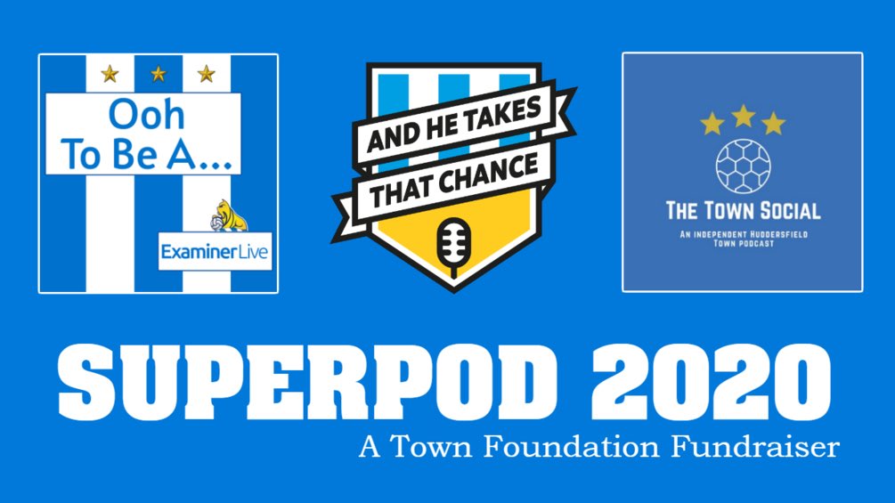 HTSA (@officialhtsa) on Twitter photo 📣 As part of #FansForTheFoundation, HTSA have brought the 3 #HTAFC podcasts together for a festive mid-season review & quiz, presided over by a special guest.
👀 £3 minimum or pay what you like to watch—all funds go to <a href="/htafcfoundation/">Huddersfield Town Foundation</a>.
🔗 Watch here: bit.ly/38mQIaB 📣 As part of #FansForTheFoundation, HTSA have brought the 3 #HTAFC podcasts together for a festive mid-season review & quiz, presided over by a special guest.
👀 £3 minimum or pay what you like to watch—all funds go to <a href="/htafcfoundation/">Huddersfield Town Foundation</a>.
🔗 Watch here: bit.ly/38mQIaB