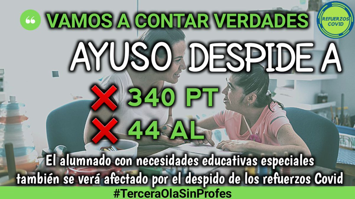 yanira_6's tweet photo. ¿ Y de esto no habláis?@eossoriocrespo  @ignacioaguado  @IdiazAyuso  #TerceraOlaSinprofes https://t.co/QJxgfuXBvP