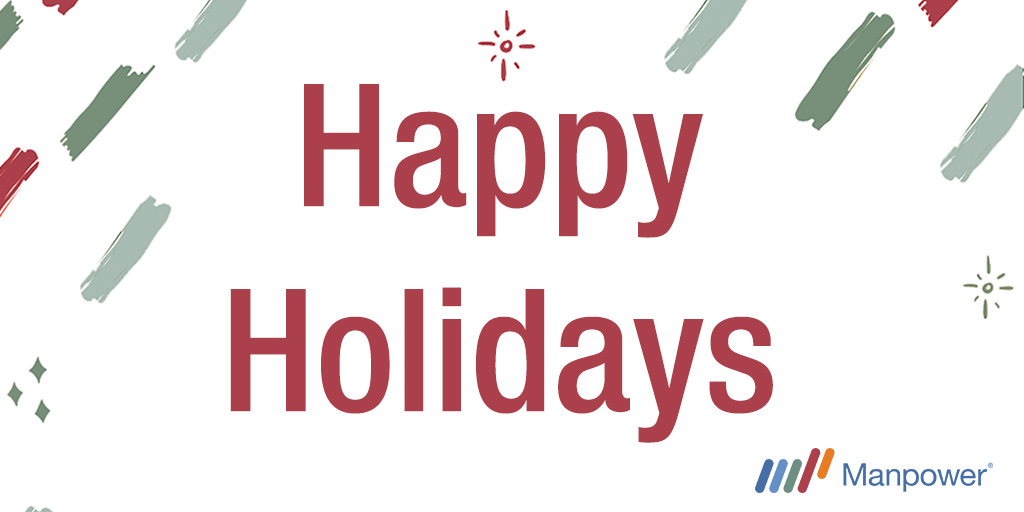 To our associates - we are proud of the work you do every day and thankful to count you as part of the Manpower family! Sending happy holiday wishes to you and yours!