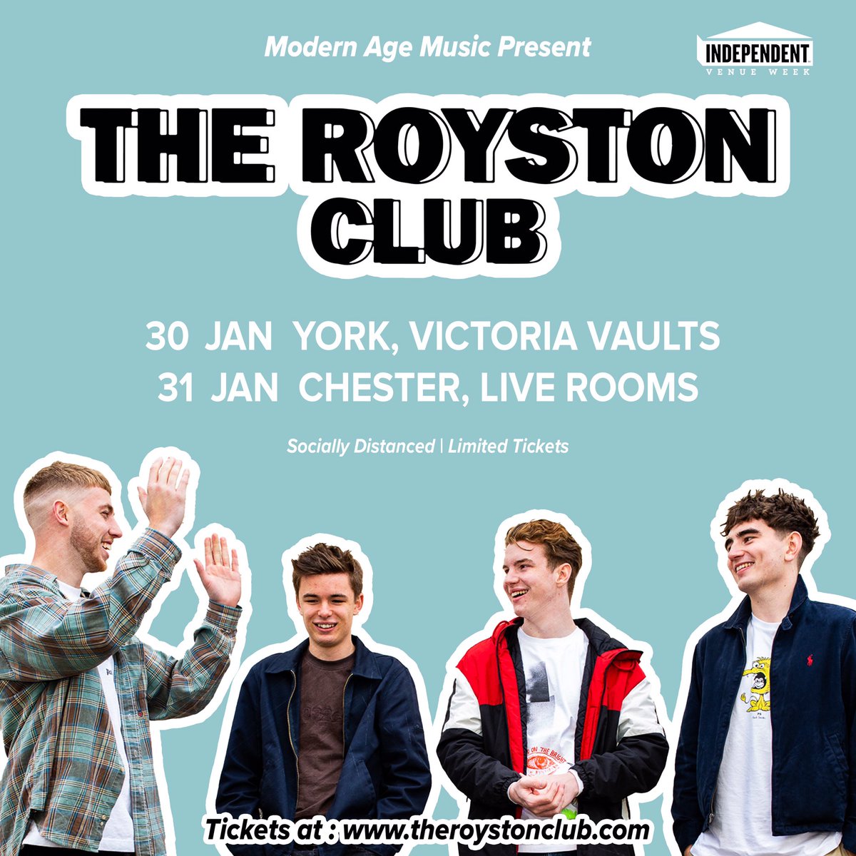 We’re sooo happy to be able to say that next month we’ll be playing two gigs (socially distanced of course) for Independant Venue Week in York and Chester. Tickets are limited and go on sale this Wednesday at 11am.

Cant wait to see some of you there x