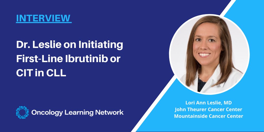Dr. Leslie, <a href="/LoriLeslieMD/">Lori Leslie</a>, discusses "Clinical Outcomes Among Real-World Patients with CLL Initiating First-Line Ibrutinib or CIT Stratified By Risk Status: Results from a US Retrospective Chart Review Study."

Learn More: buff.ly/3ha8yli