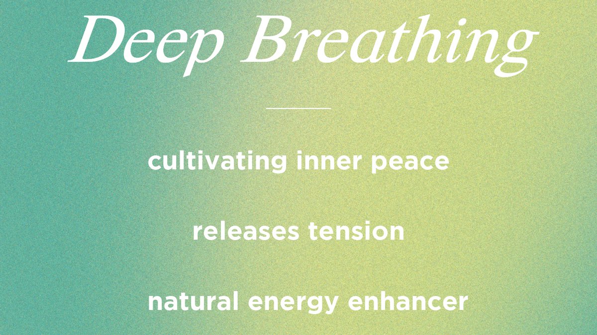 Yogaworks's tweet photo. Feeling overwhelmed? Take a deep breath. 🙌
#health #wellness #deepbreathing #breathein #breatheout https://t.co/wxMp4WeztI