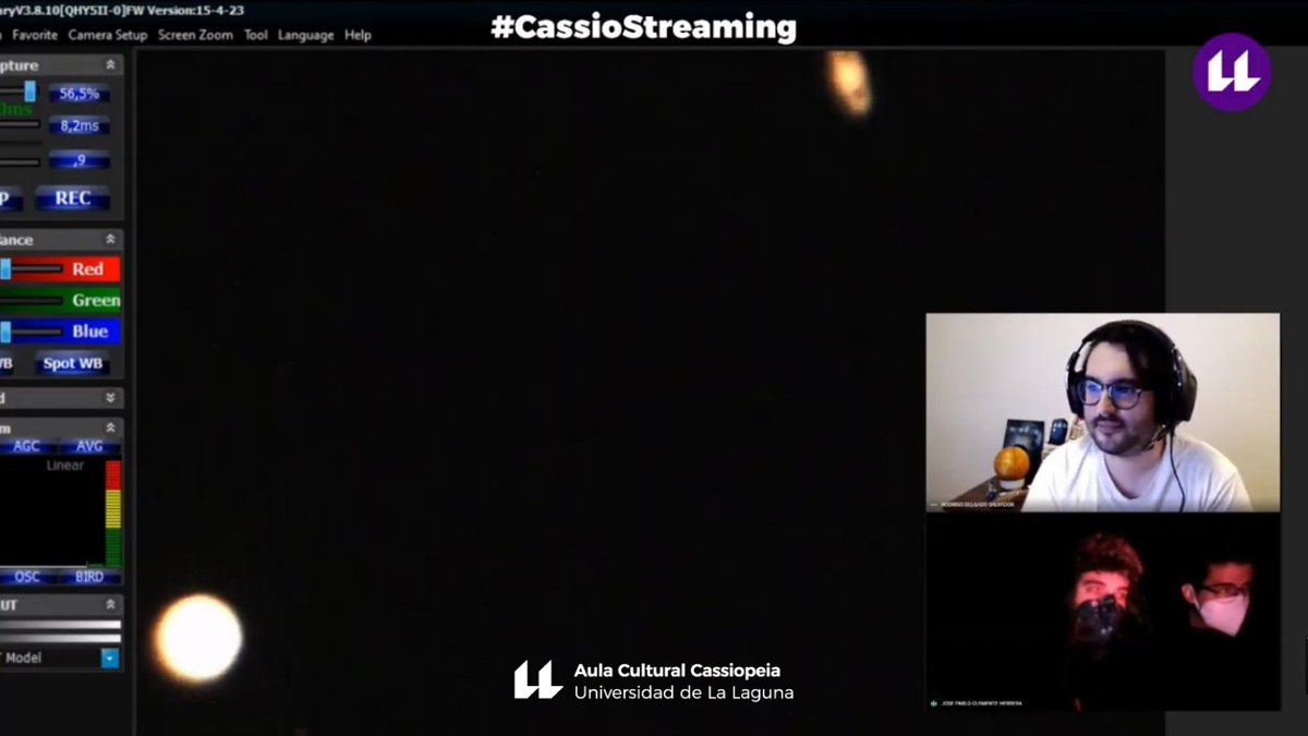CassiopeiaULL's tweet photo. Nos cuentan que hace frío por el Teide...
Júpiter y Saturno en la imagen. Directo desde el Observatorio del Teide #CassioStreaming
@IAC_Astrofisica @ULL https://t.co/AtEX8b2q5F