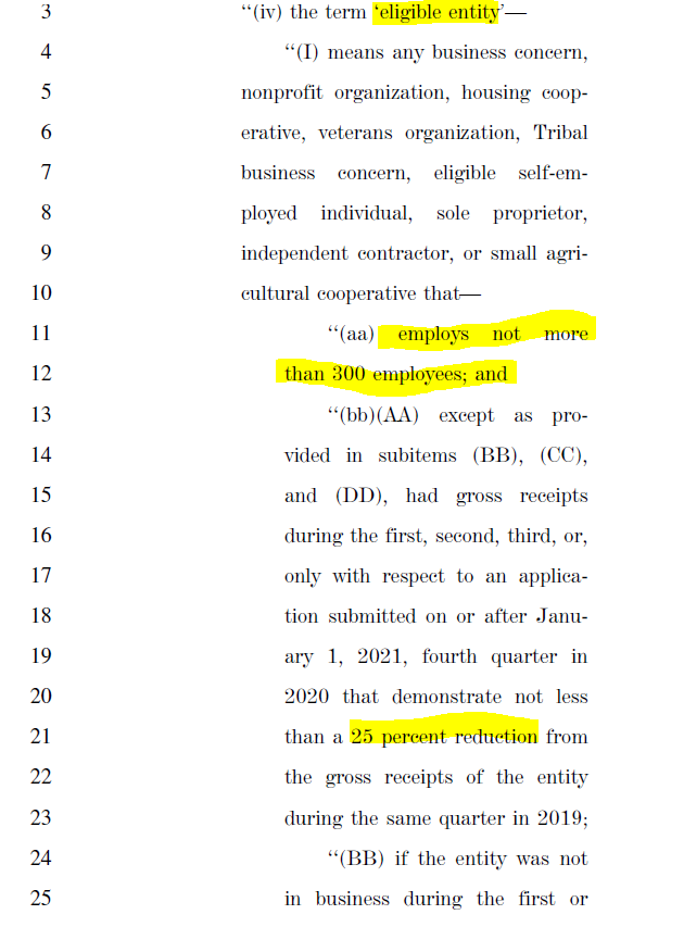 Now let’s talk  #PPP round 2. There IS a second iteration of  #PPP loans for those companies with under 300 employees and who suffered a 25% drop in any quarter revenues from 2019 to 2020. 6/x