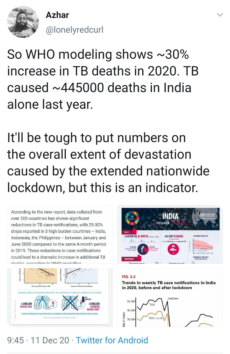 And all this is during the same period when the government has been providing resources so Vedanta could conduct their 'experiment'.The overall impact on the health of hundreds of millions of Indians as a result of utter negligence during the lockdown is likely to be much worse