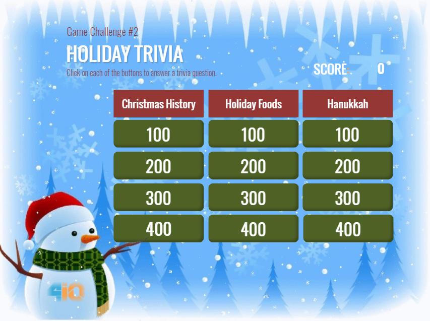 coursettra's tweet image. Happy almost holidays everyone!  We’re back again with a challenge for you. Click the link, play the game, and post your results in the comments.  Let’s see who gets the highest score! app.coursettra.com/portal/resourc…
#coursettra #elearning #holidays2020