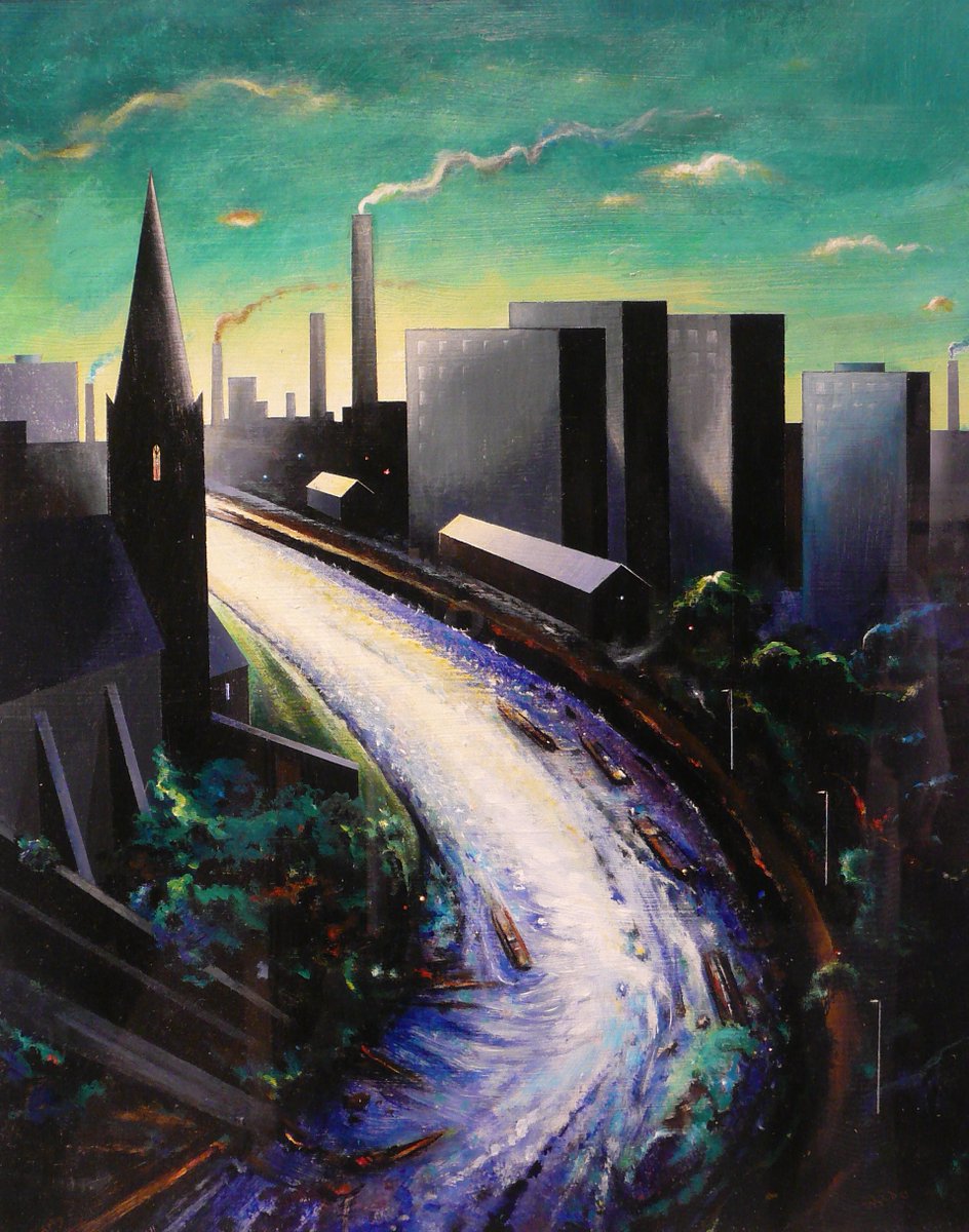 OwdAlbert's tweet photo. Ok @GrimArtGroup it's time for a splash of... Grim art in living TECHNICOLOUR! The Artist is David Wilde and he really made those colours sing. I just missed buying one of his original paintings recently, it would certainly have brightened me hallway up. 😎 https://t.co/XpadQwxfWJ
