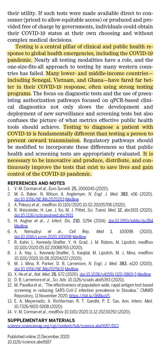 EricTopol's tweet photo. Figure (supplemental) on public health screening to break transmission chains, even w/ 50% of individuals choosing not to participate. And text https://t.co/kSH8igrdR9