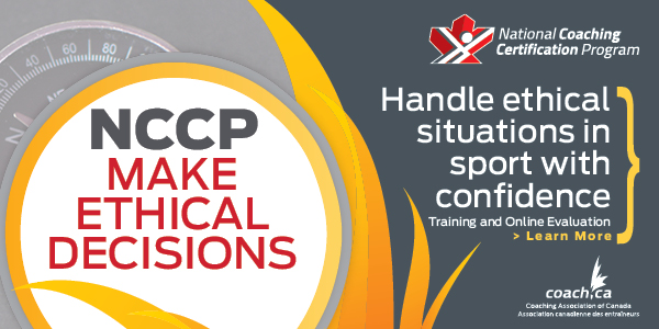 Handle ethical situations in sport with confidence!

The NCCP Make Ethical Decisions module helps coaches identify legal, ethical, and moral implications of challenging situations.

Get started today: coach.ca/nccp-make-ethi….