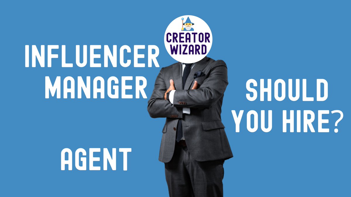 Creators of all sizes often ask me: Should I hire an influencer manager? What about an agent? Do I need one at all?Let's talk about it.  