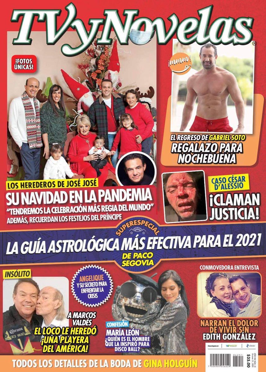 fernandobrianmx's tweet photo. Que mejor manera de celebrar mi cumpleaños con mi nota de @Sargentoleon #DiscoBall en portada de TVyNovelas!!!
🙏🏻❤🎉🎈 https://t.co/hMY0vJzUId
