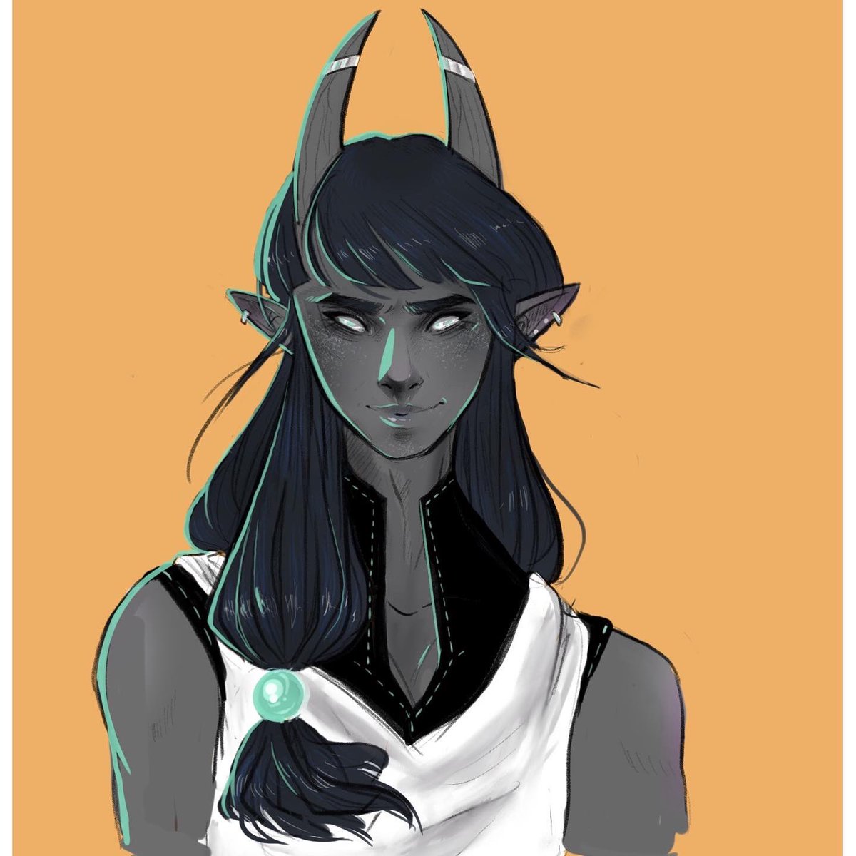 LureaLurea's tweet photo. Have this tiefling sketch #dnd #illustration https://t.co/iIMk6nWYoV