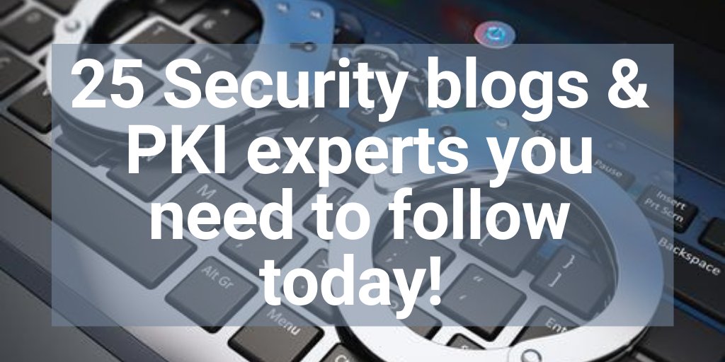 With new updates and dramatic news headlines, it can be hard to stay on top of the latest in security and PKI!
So to get the inside track, we've compiled a list of the top 25 blogs and experts, in no particular order, that will get your questions answered digicert.com/blog/25-securi…!