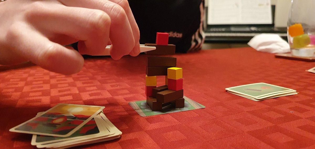 adrianland's tweet photo. @BoardgameBud Thanks Rob. A post dinner perfect game. Already a family favourite. https://t.co/QfBiEEPGyh