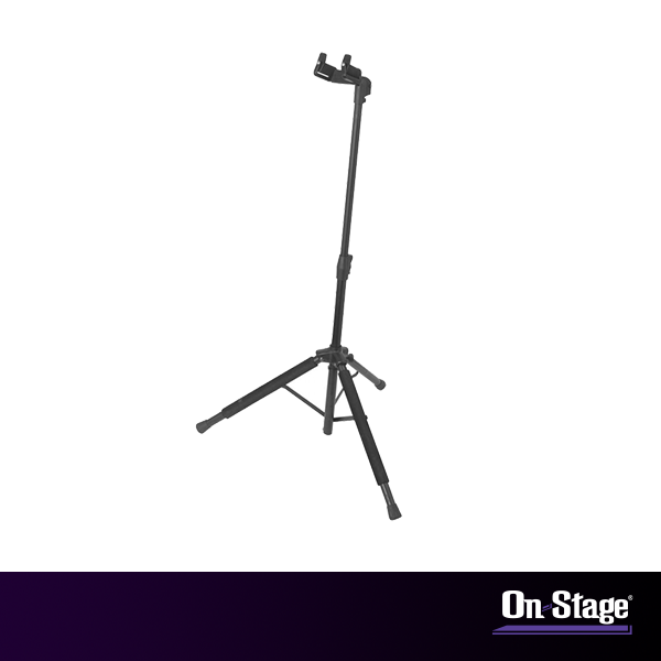 O suporte para instrumento ProGrip Hang-It GS8100
é construído em aço, com suporte e presilhas reforçados com nylon e haste superior em alumínio, com diâmetro: 17mm / 25mm.