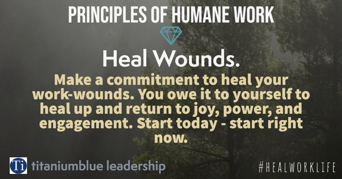 blueskyteamwork's tweet image. What professional wounding is driving your work experience? What pushes your buttons? What situations keep recurring that you hate to face? Make a commitment to #humanework and to #healworklife.