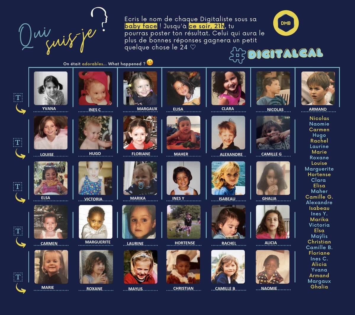 GhaliaLaraki's tweet photo. J’ai reconnu tout le monde ! A moi la victoire🤩

Merci @K1000_Goirand et @karmenribes pour ce jeu 💪🏻

#mbdmb #digitalkids #digitalistes https://t.co/q5nYHGb124