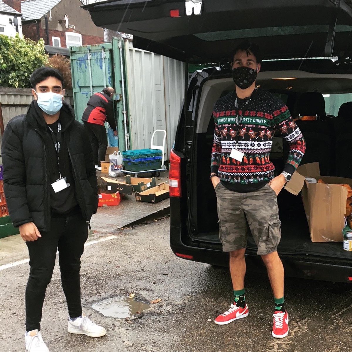 MichaelBonnar1's tweet photo. On behalf of the families that struggle to say it, a huge thank you to the entire cast and crew of @bbccomedy The Amelia Gething Complex for their contribution to this years foodbank donations. People struggle at the best of times, they don’t need the added pressure of Christmas. https://t.co/QjsxjPKjiC