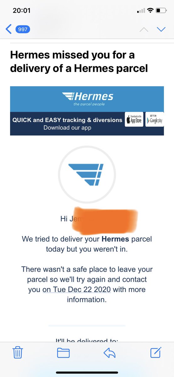 serenityorp's tweet photo. @Hermesparcels liar liar pants on fire 🤬 https://t.co/dkKA85GfSJ