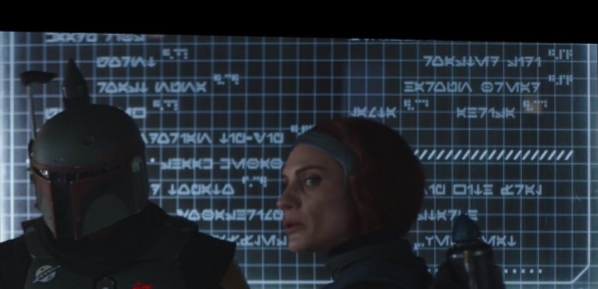 The menu from  #TheMandalorian   S2 finale, shot by shot:Each shot has been distorted to render the menu head-on.1/