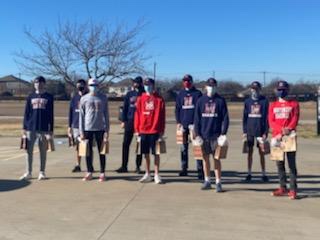 Txnbaseball's tweet photo. It’s a great day to be a Texan! Very proud of our players! They donated over $800 dollars in gift cards to Christ Haven’s For Children! Thanks to all who participated! #biggerthanbaseball #texaNfamily #tistheseason @jhenke27 @CoachPerc https://t.co/O6NtjnCWeY