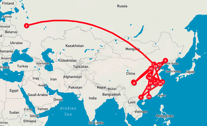 I put together an interactive map of Mao Zedong's restless itinerary as #GreatLeapForward was hammering out. Was he on a drive to gather 'truth from facts,' or just blaze up the provinces? #famine tripline.net/trip/Mao_and_t… @cfmeyskens @kmlawson @dfedman #大跃进 #大饥荒