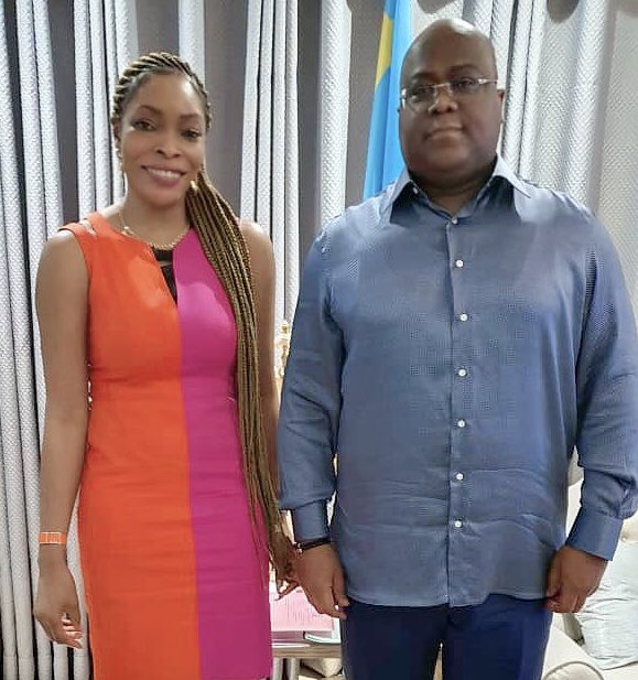Giselesoft's tweet image. Amazing business meeting with the head of state in DRC His Excellence Felix Antoine Tshisekedi. #okapifinance #okapidrc #digitalisation #bankingtheunbanked #financialinclusion 🇨🇩
