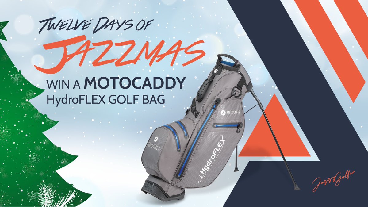 🎄 Day 9 is a <a href="/MotocaddyGolf/">Motocaddy</a> HydroFLEX golf bag (lightweight AND waterproof!)

To Enter:
1️⃣ Follow me <a href="/MotocaddyGolf/">Motocaddy</a> 
2️⃣ Retweet this post 
3️⃣ Subscribe to my YouTube: bit.ly/34yxMES

🎁 Winners chosen Boxing Day, 26th December. Anyone, anywhere can enter!