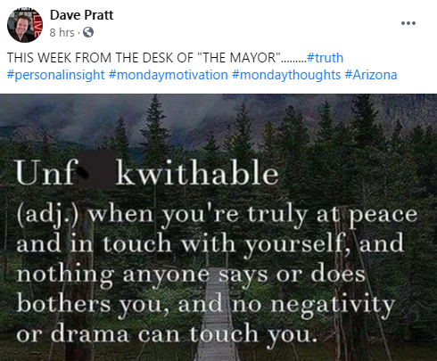 DavePrattLies's tweet photo. I'm Unf___withable. That's why I block people who criticize me, delete posts where people criticize me, lie about my own success, and generally am a ready target for f___withableness.

#personalinsight https://t.co/Fz8PYHsSAe