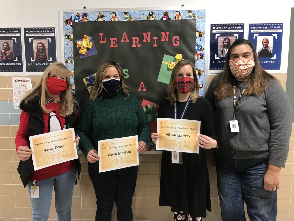 These three amazing Lincolnway teachers were recognized by our Dean, Mrs. Felty, for consistently recognizing our students through Positive Office Referrals! Way to spread positivity throughout Lincolnway! #wyproud #lwyloud